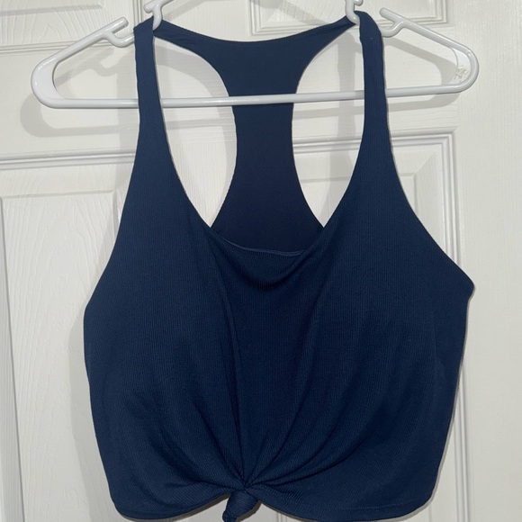 Navy Blue Workout Bralette - Picture 2 of 6